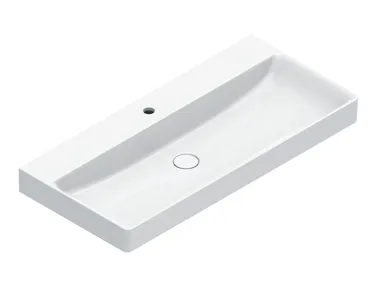 GREEN 100 - Single rectangular washbasin _ CERAMICA CATALANO